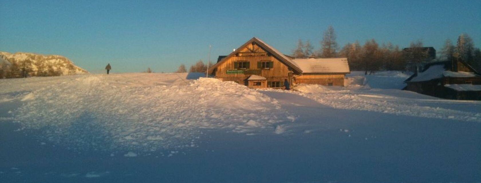 Lenzbauerhütte im Winter, Tauplitzalm