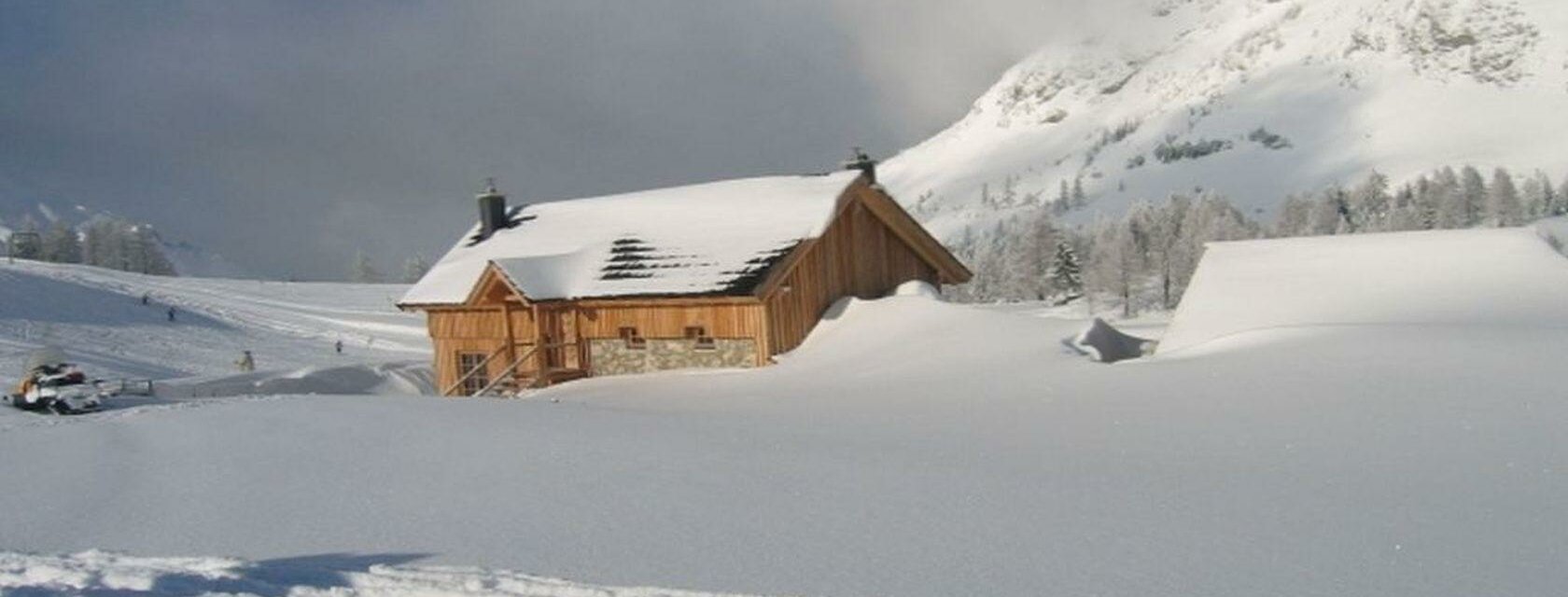 Losenbauerhütte im Winter, Tauplitzalm