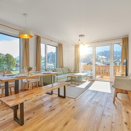 Panorama Lodge_Auszeit 205_Tauplitz_Essbereich | © Andreas Maxones