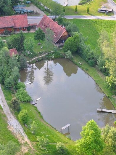 Vogelperspektive auf die Teichwies'n | © Apartment Teichwies'n | Ernst Ebner | © Apartment Teichwies'n