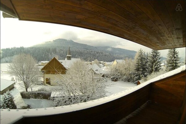 Aussicht vom Balkon im Winter | © (c)Ascof