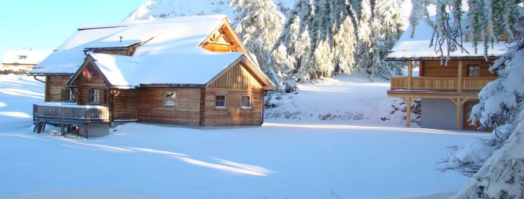 Lärchenhütte im Winter, Tauplitzalm