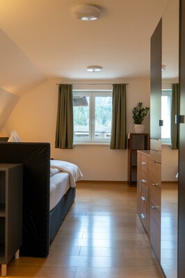 s`Hauserl, Altaussee, Schlafzimmer grün | © Lebensbilder / Christine Struz