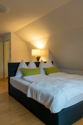 s`Hauserl, Altaussee, Schlafzimmer grün 2 | © Lebensbilder / Christine Struz