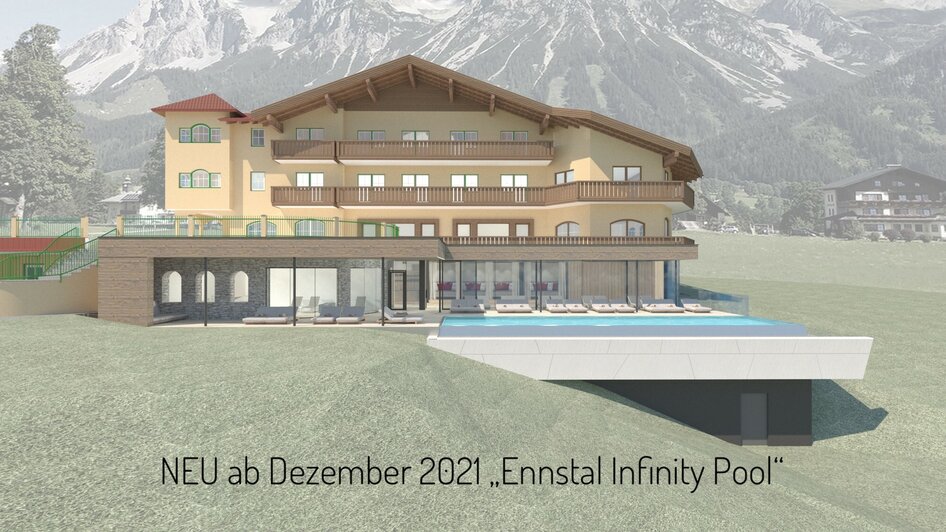 NEU seit Dezember 2021 "Ennstal Infinity Pool" | © Ennstalerhof