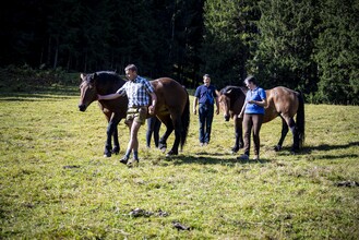 Familie Brandner mit Pferden | © Karl Brandner